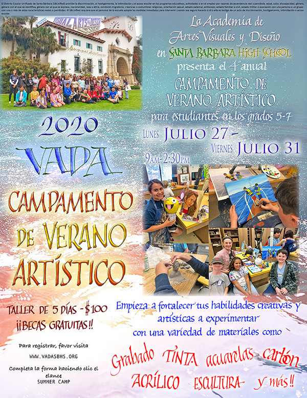 VADA Summer Camp Spanish